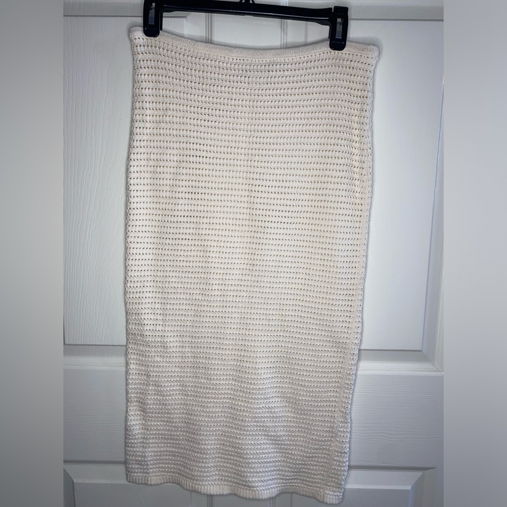 House of Harlow 1960 Crochet Knit Skirt & Top Set | Boho Beachy - Picture 7 of 12